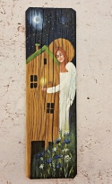 Deska Retro Anioł opiekun domu nr 8 dł.40cm x szer.12cm