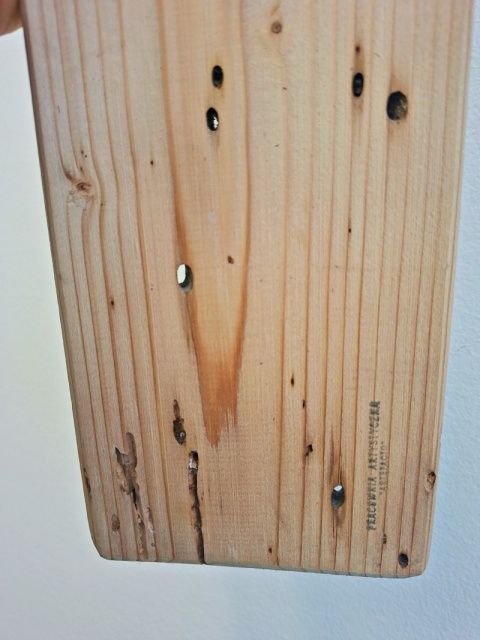 Deska Retro Anioł w makach nr 4 dł.40cmxszer.12cm