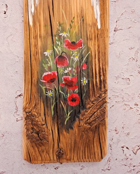 Deska Retro Anioł z książką nr 4 dł.40cm x szer.12cm