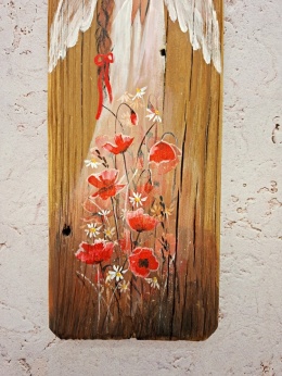 Deska Retro Anioł z sercem 1 dł.40cm x szer.12cm