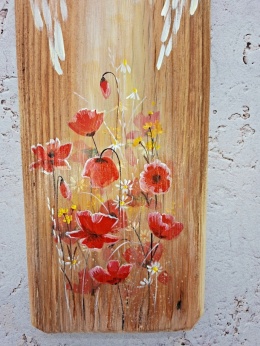 Deska Retro Anioł z sercem nr 3 dł.40cm x szer.12cm