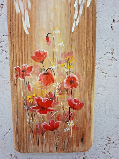 Deska Retro Anioł z sercem nr 3 dł.40cm x szer.12cm