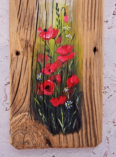 Deska Retro Anioł ze skrzypcami nr 2 dł.40cm x szer.12cm