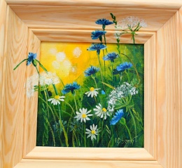 Obraz na płótnie Chabry - 24,5 cm x 24,5 cm