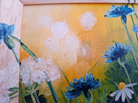 Obraz na płótnie Chabry - 24,5 cm x 24,5 cm